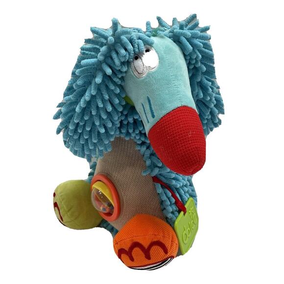 Dolce Play & Learn Alphonso Afghan Blue Hound Dog Activity Baby Plush Toy Animal - Picture 1 of 14
